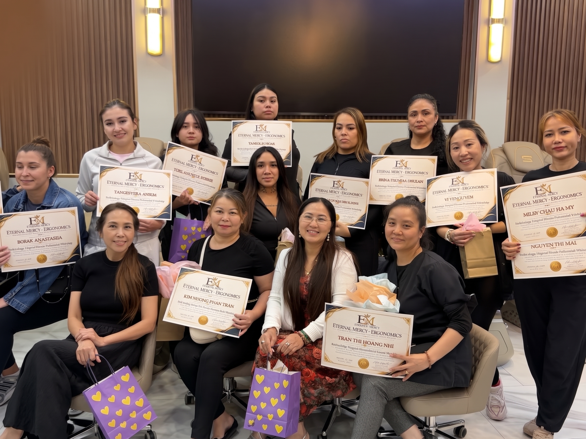 Lễ trao chứng chỉ và tốt nghiệp khóa học thực tế cùng Angela Bùi