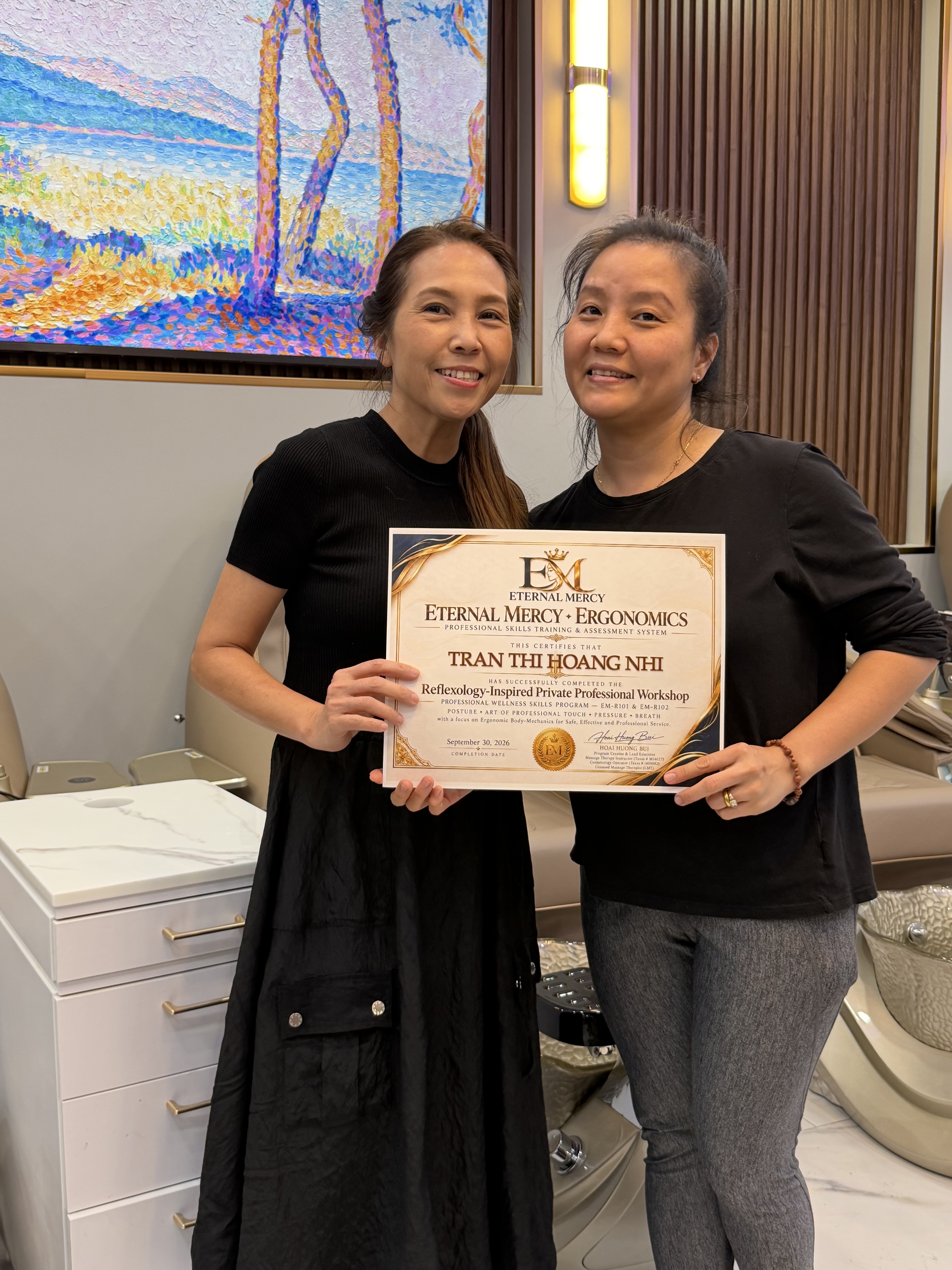 Trao chứng chỉ công thái học
